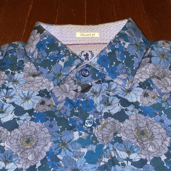 Men’s Bugatchi Button Down Cotton Long Sleeve Collared Dress Shirt Large - Picture 10 of 16